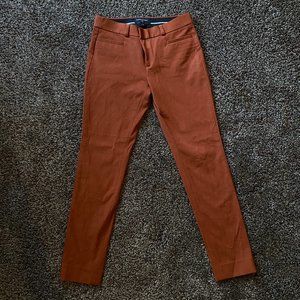 Banana Republic Burnt Orange Sloan Slacks